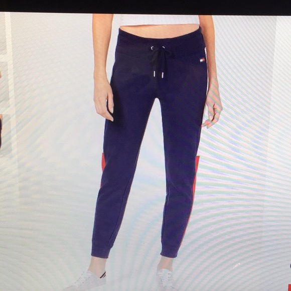 NWT Tommy Hilfiger Sport Striped Jogger Pants (L) - Picture 3 of 8